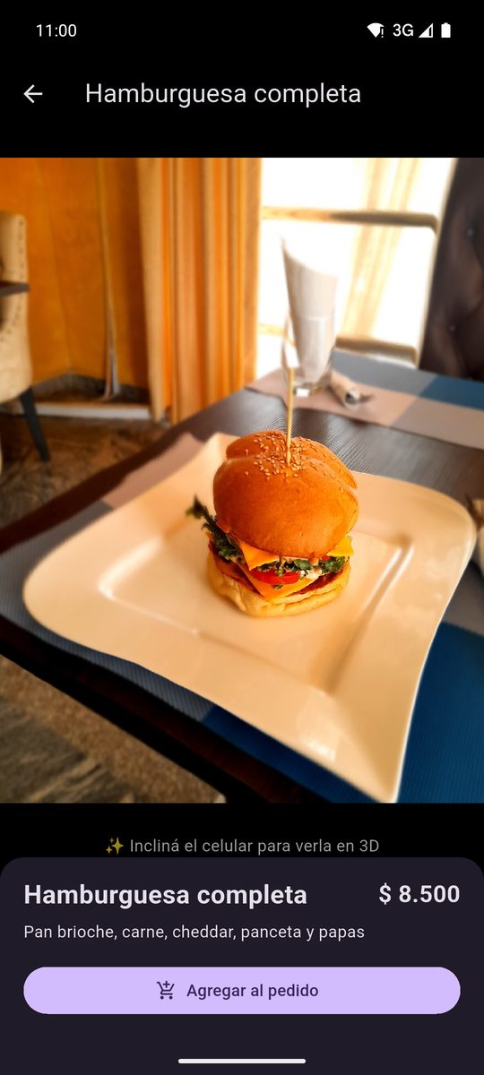 Foto de un plato en 3D