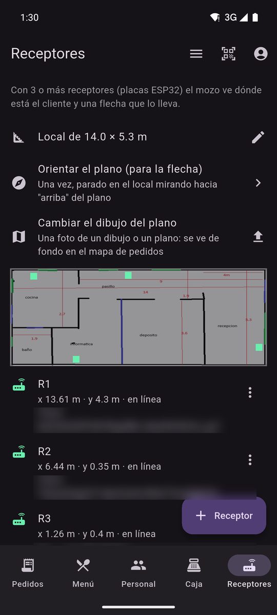 Receptores en línea