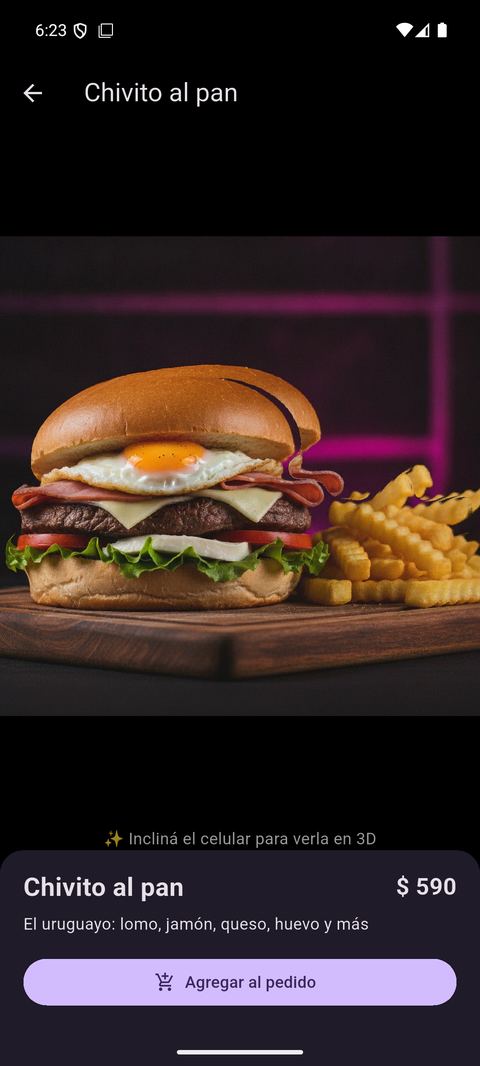 Un plato visto en grande