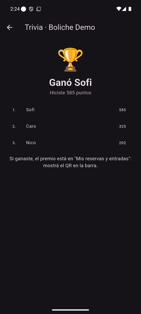 Ganaste la trivia